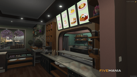 FIVEM Cat Caffee | Charming Cafe MLO | Interior & Exterior | Full Kitchen | Office & Storage | Outdoor Seating | Add-On | Optimized | Fivem Ready | High Quality — image 10