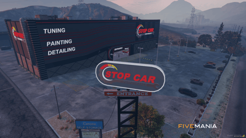 FIVEM Stop Car Mechanic | Full-Service Garage MLO | Interior & Exterior | Tuning & Detailing | Rooftop Parking | Add-On | Optimized | Fivem Ready | High Quality — image 2
