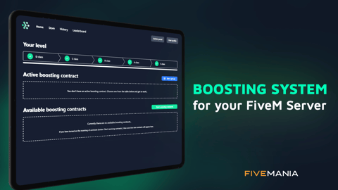 FIVEM Boosting Script | Advanced Crime System | Contracts | User Levels | UI & Leaderboard | Vehicle Tracking | Add-On | Optimized | Fivem Ready | High Quality, image 7