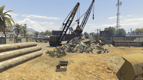 FIVEM Sandy Corner Construction | Large Construction Site MLO | Custom Props | Map Edit | Add-On | Optimized | Fivem Ready | High Quality — image 7