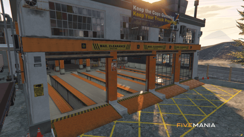 FIVEM Custom Truck Repairs | Heavy Duty Mechanic MLO | Interior & Exterior | Office & Workshop | Service Pits | Add-On | Optimized | Fivem Ready | High Quality — image 2