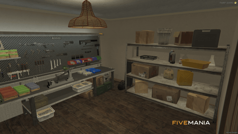 FIVEM Families Stash | Gang Hideout MLO | Pool Table | Drug Lab | Stash Room | Add-On | Optimized | Fivem Ready | High Quality — image 13