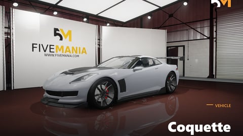 FIVEM Coquette | Realistic Sports Car Add-On | Custom Body Kit | Detailed Interior | Working Lights | Tuning Parts | Add-On | Optimized | Fivem Ready | High Quality cover