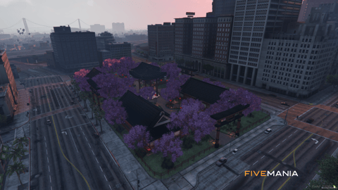 FIVEM Legion Square Tokyo | Japanese Themed Map Edit | Cherry Blossom Trees & Custom Buildings | Optimized | Fivem Ready | High Quality — image 27