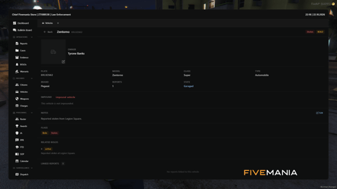FIVEM Police Records Mdt | Comprehensive Police Records System | Evidence Tracking | Personnel Management | Custom Themes | Integrated Dispatch | Add-On | Optimized | Fivem Ready | High Quality, image 10