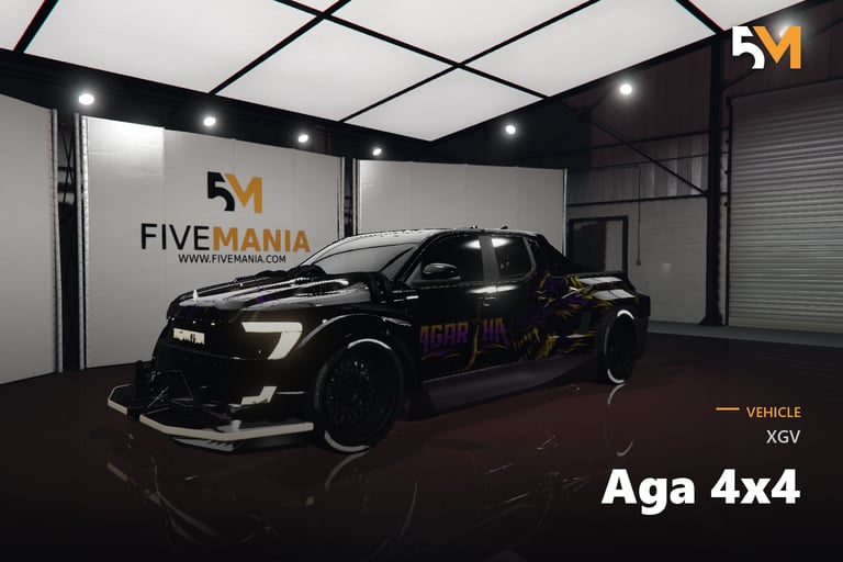 FIVEM Xgv Aga 4x4, Aggressive Custom SUV [Unbadged] Add-On