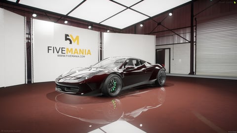 FIVEM Lwalk458 | Realistic Sports Car [Unbadged] Add-On | Custom Wheels | Detailed Interior | Add-On | Optimized | Fivem Ready | High Quality — image 3