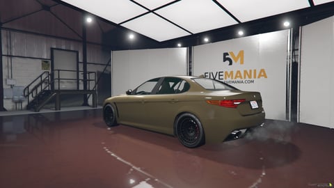 FIVEM Alfa Romeo Giulia | Realistic Sports Sedan [Unbadged] Add-On | Interior & Exterior | Working Lights | Optimized | Fivem Ready | High Quality, image 8