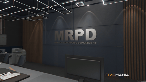 FIVEM Mission Row Pd V4 | Modern Police Station MLO | Interior & Exterior | Multiple Rooms | Control Room | Jail Cells | Add-On | Optimized | Fivem Ready | High Quality — image 9