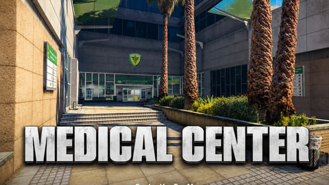 FIVEM Medical Center | Comprehensive Hospital MLO | Interior & Exterior | Multiple Departments | Waiting Areas | Gift Shop | Add-On | Optimized | Fivem Ready | High Quality cover