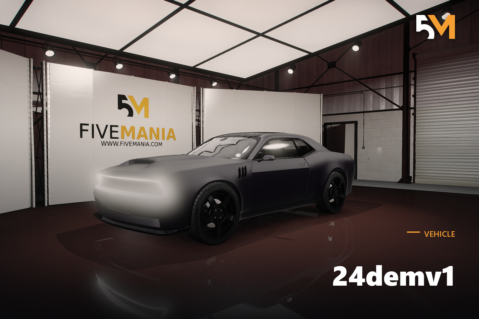FIVEM 24demv1 | Realistic Sports Car [Unbadged] Add-On | Working Lights | Interior & Exterior | Optimized | Fivem Ready | High Quality