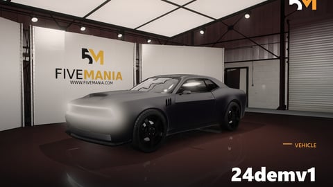 FIVEM 24demv1 | Realistic Sports Car [Unbadged] Add-On | Working Lights | Interior & Exterior | Optimized | Fivem Ready | High Quality cover