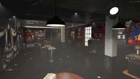 FIVEM Lost Club V2 | Lore-Friendly Biker Gang Clubhouse | Interior & Exterior | Bar & Lounge | Garage & Workshop | Add-On | Optimized | Fivem Ready | High Quality — image 7