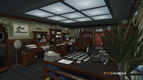 FIVEM Barber | Classic Barber Shop MLO | Interior & Exterior | Custom Props | Optimized | Fivem Ready | High Quality — image 4