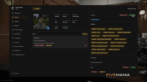 FIVEM Doj Job & Mdt System | Comprehensive Justice System | Job Management | MDT Interface | Locker & Wardrobe Systems | Reports | Add-On | Optimized | Fivem Ready | High Quality, image 13