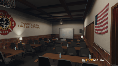 FIVEM Sandy Fire Station | Lore-Friendly Fire Department MLO | Interior & Exterior | Garage Bays | Offices & Training Room | Add-On | Optimized | Fivem Ready | High Quality — image 22