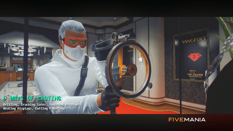 FIVEM Vangelico Heist v2 | Advanced Jewelry Store Robbery Script | Multi-Map Support | 5 Looting Methods | Add-On | Optimized | Fivem Ready | High Quality, image 10