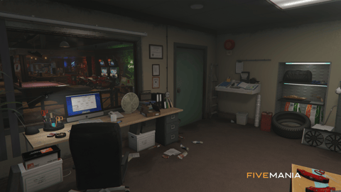 FIVEM Tuner Shop | Custom Mechanic Shop MLO | Interior & Exterior | Bar & Basketball Court | Car Lifts | Add-On | Optimized | Fivem Ready | High Quality — image 18