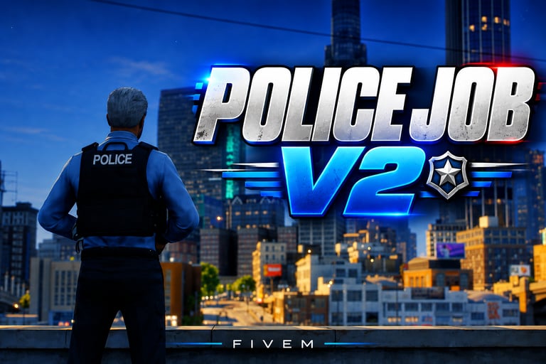 FIVEM Police Job v2, Comprehensive Police Roleplay Script