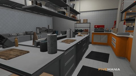 FIVEM Wigwam Restaurant | Classic Diner MLO | Interior & Exterior | Full Kitchen | Office Space | Add-On | Optimized | Fivem Ready | High Quality — image 9