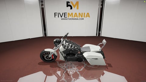 FIVEM Devil | Custom Chopper Motorcycle [Unbadged] Add-On | Unique Frame Design | Saddlebags | Working Lights | Optimized | Fivem Ready | High Quality — image 7