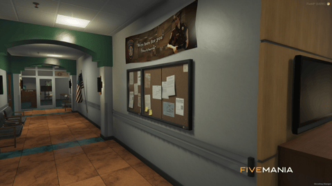 FIVEM Davis Sheriff Station | Detailed Police Station MLO | Interior & Exterior | Shooting Range | Jail Cells | Offices | Add-On | Optimized | Fivem Ready | High Quality — image 17
