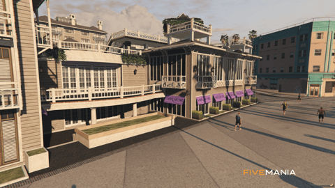 FIVEM Mirror Restaurant | Luxury Multi-Level Restaurant MLO | Interior & Exterior | Outdoor Bar | Rooftop Lounge | Custom Props | Add-On | Optimized | Fivem Ready | High Quality — image 4