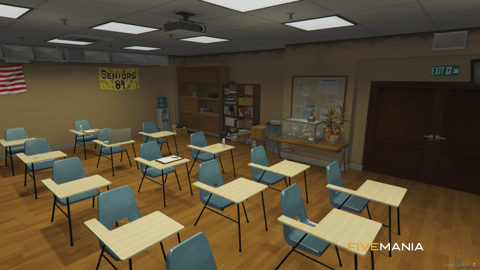 FIVEM Sandy University | Immersive University MLO | Interior & Exterior | Classrooms | Lockers | Lobby | Add-On | Optimized | Fivem Ready | High Quality — image 28