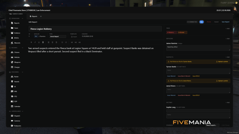 FIVEM Police Records Mdt | Comprehensive Police Records System | Evidence Tracking | Personnel Management | Custom Themes | Integrated Dispatch | Add-On | Optimized | Fivem Ready | High Quality, image 56
