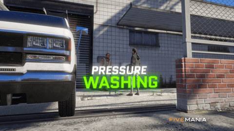 FIVEM Pressure Washing Job Script | Realistic Job Script | Dynamic Cleaning | Multiplayer Sync | Reputation System | Add-On | Optimized | Fivem Ready | High Quality, image 2