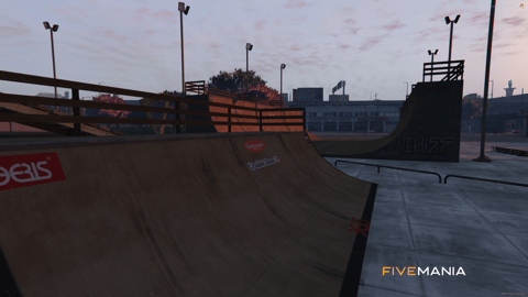 FIVEM Skateboard Park | Dynamic Skate Park MLO | Ramps & Rails | Half-Pipe | Add-On | Optimized | Fivem Ready | High Quality — image 9