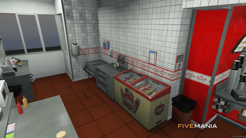 FIVEM Up N Atom Freeway | Iconic Fast Food Restaurant MLO | Interior & Exterior | Detailed Kitchen | Dining Area | Add-On | Optimized | Fivem Ready | High Quality — image 15