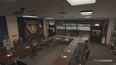FIVEM Paleto Sherif | Detailed Sheriff's Office MLO | Interior & Exterior | Meeting Rooms | Jail Cells | Reception Area | Add-On | Optimized | Fivem Ready | High Quality — image 12