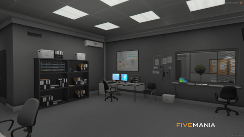 FIVEM Mission Row Police Department | Detailed Police Station MLO | Interior & Exterior | Offices | Cells | Interrogation Rooms | Add-On | Optimized | Fivem Ready | High Quality — image 27