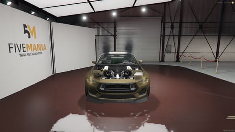 FIVEM Domgt1c | Highly Modified Drag Car [Unbadged] Add-On | Exposed Engine & Widebody | Drag Setup | Optimized | Fivem Ready | High Quality, image 4