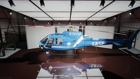 FIVEM As350 | Emergency Helicopter Add-On | Working Lights | Detailed Exterior | Custom Livery | Optimized | Fivem Ready | High Quality — image 7