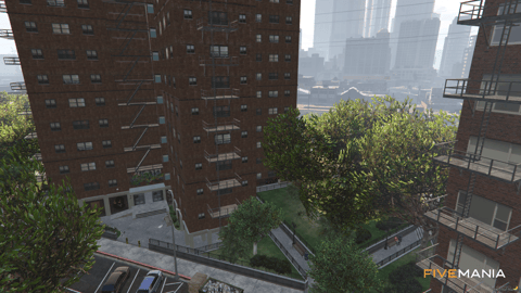 FIVEM New York Hood | Urban Neighborhood Map Edit | Apartment Buildings | Skate Park | Basketball Court | Detailed Environment | Add-On | Optimized | Fivem Ready | High Quality — image 4