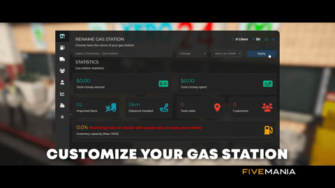 FIVEM Gas Station Ownership | Business Management Script | Ownership & Upgrades | Banking System | Custom UI | Add-On | Optimized | Fivem Ready | High Quality, image 5