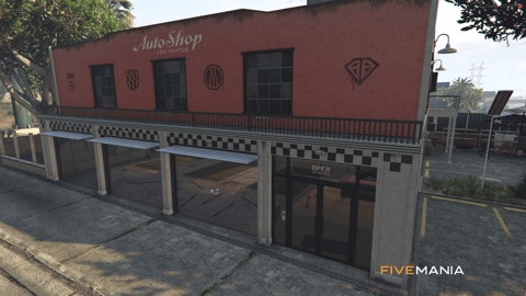 FIVEM Auto Shop Mirror Park | Custom Auto Shop MLO | Interior & Exterior | Reception & Bar | Workshop Area | Add-On | Optimized | Fivem Ready | High Quality — image 2