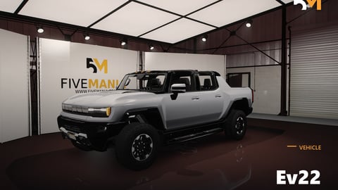 FIVEM Ev22 | Realistic Electric Truck [Unbadged] Add-On | Detailed Interior | Off-Road Wheels | Optimized | Fivem Ready | High Quality cover