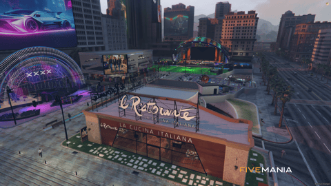 FIVEM Legion Square V5 | Revitalized City Hub MLO | Outdoor Stage & Shops | Dynamic Lighting | Add-On | Optimized | Fivem Ready | High Quality — image 2