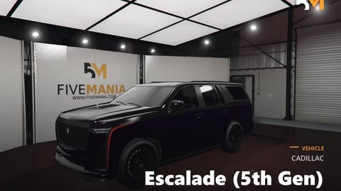 FIVEM Cadillac Escalade (5th Gen) | Lore Friendly Luxury SUV | Interior & Exterior | Custom Wheels | Add-On | Optimized | Fivem Ready | High Quality cover