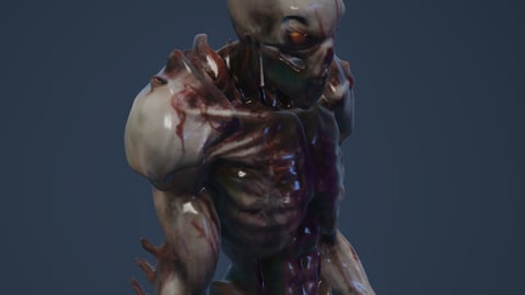 Spine | FiveM Male Ped | Horror Creature | Multiple Outfits | Optimized & Fivem Ready [Add-On], image 3