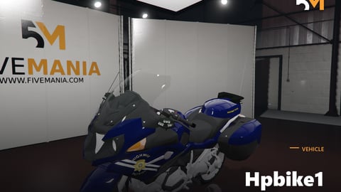 FIVEM Hpbike1 | Realistic Highway Patrol Motorcycle Add-On | Working Lights | Sirens | Storage | Optimized | Add-On | Optimized | Fivem Ready | High Quality cover