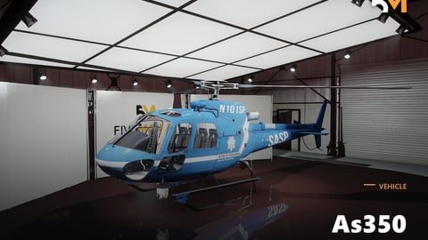 FIVEM As350 | Emergency Helicopter Add-On | Working Lights | Detailed Exterior | Custom Livery | Optimized | Fivem Ready | High Quality cover