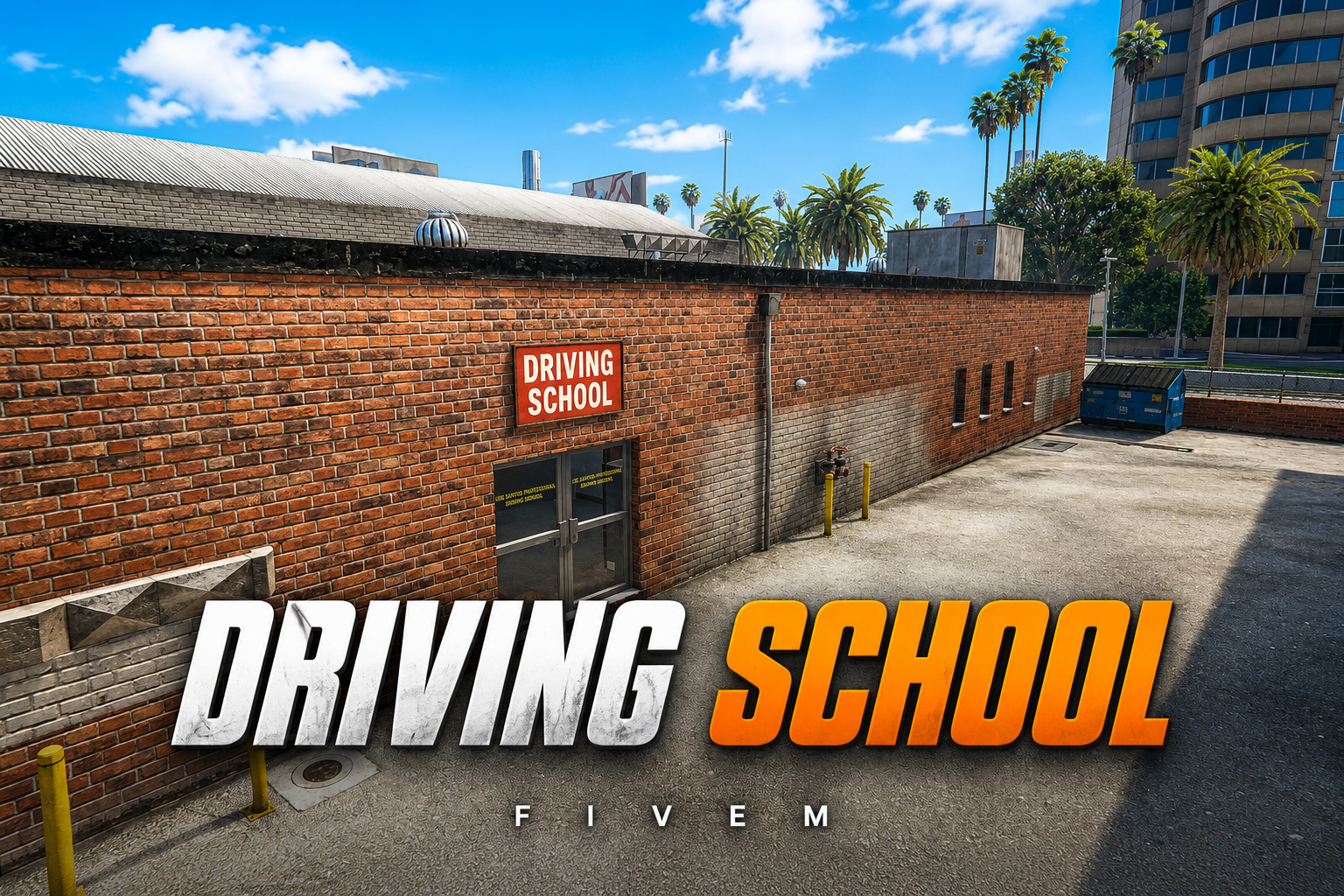 FIVEM Driving School | Functional Business MLO | Interior & Exterior | Classrooms & Offices | Add-On | Optimized | Fivem Ready | High Quality