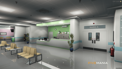 FIVEM Medic Center | Comprehensive Medical Facility MLO | Interior & Exterior | Reception & Patient Rooms | Helipad | Add-On | Optimized | Fivem Ready | High Quality — image 7