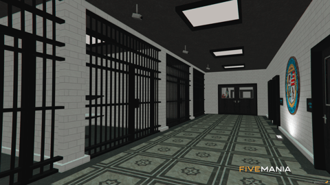 FIVEM Ocean Police Department | Detailed Police Station MLO | Interior & Exterior | Multiple Rooms | Custom Props | Add-On | Optimized | Fivem Ready | High Quality — image 14