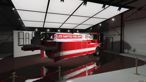 FIVEM American Ladder Fire Truck | Lore Friendly Emergency Vehicle | Working Ladder | Emergency Lights & Sirens | Add-On | Optimized | Fivem Ready | High Quality, image 3