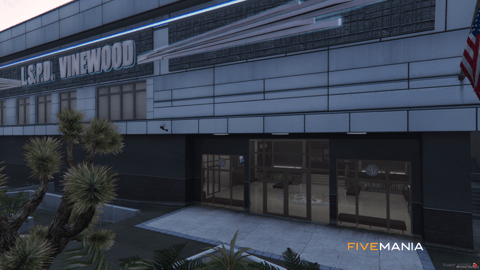 FIVEM Vinewood Police Department | Detailed Police Station MLO | Interior & Exterior | Offices & Jail Cells | Parking Garage | Add-On | Optimized | Fivem Ready | High Quality — image 2
